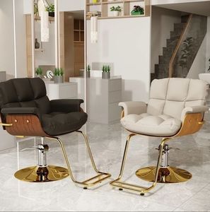 Beauté Nouveau Design Moderne Chaises de Coiffure Mobilier de Salon Peinture Blanche Chaise de Salon en Bois - Product Image 4