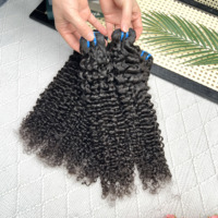 Lots de Cheveux Humains Vietnamiens Vierges Bruts Non Traités Grade 15A pour Usage Longue Durée, Bouclés Profonds, Vente en Gros