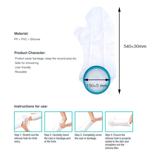 Cho tùy chỉnh tái sử dụng ozone Băng chống thấm nước bìa cho bệnh viện sử dụng nhà | mềm bền đúc bảo vệ <span class=keywords><strong>picc</strong></span> dòng Ce - Product Image 3