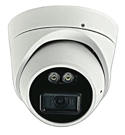 8MP IR Eyeball Network Camera ไมโครโฟนในตัว,หน่วยความจำ Micro SD,PoE,การตรวจจับใบหน้า,เลนส์2.8มม.,IE, Chrome, Firefox Works