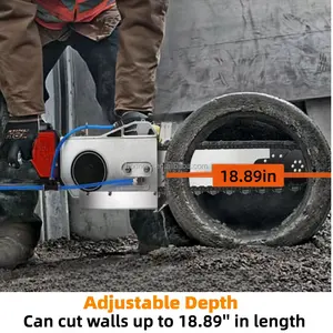 .Cutting Depth 48cm/18.89inPortable Wall Cutter High Quality Diamond Chain Concrete Saw