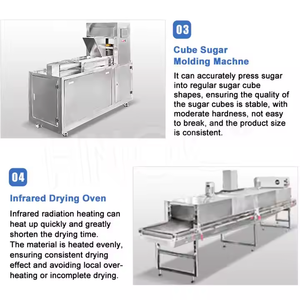 Tự Động Quy Mô Lớn Dây Chuyền Sản Xuất Cà Phê Jaggery Khối Khối Đường Hạt <span class=keywords><strong>Cube</strong></span> Máy Làm - Product Image 4
