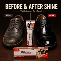 Hei Niu Lederpflege & Möbelpflege Schwarze Flüssige Schuhcreme Tube 35g