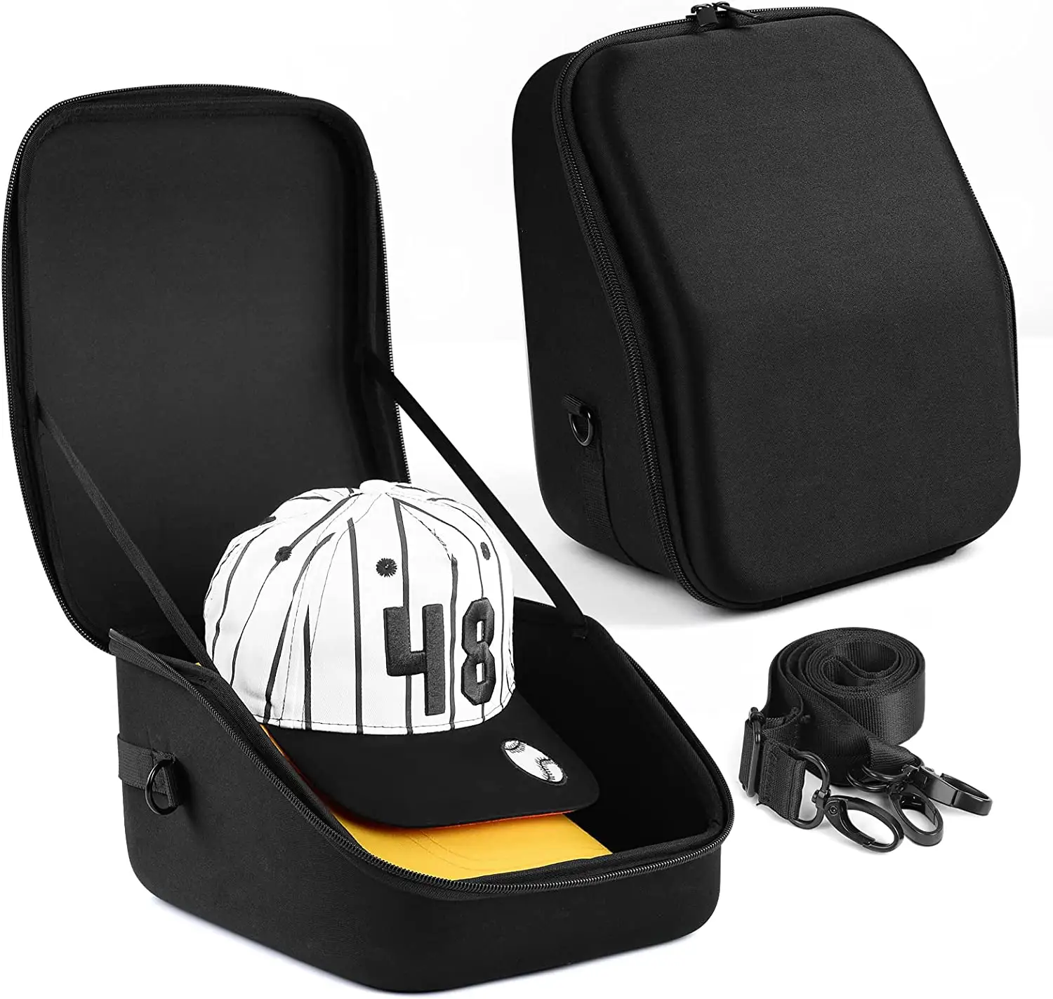 Индивидуальный жесткий чехол из ЭВА на молнии, роскошный кейс для бейсбола, сумки для путешествий, кепки, сумка для хранения и путешествий, Кепка