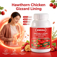 OEM Natural Espino Hierbas Tabletas Caramelo Molleja de Pollo Digestión Salud Intestinal Suplemento Dietético 100 Tabletas
