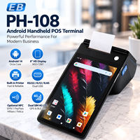 PH-108 terminal de point de vente portable Android à double écran pour le paiement mobile de détail et la gestion des stocks