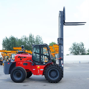 Fábrica China Terreno áspero Carretilla elevadora de 5 toneladas Elevación hidráulica Carretilla elevadora de tracción en 4 ruedas Carretilla elevadora de muelle de puerto de neumáticos todoterreno - Product Image 3