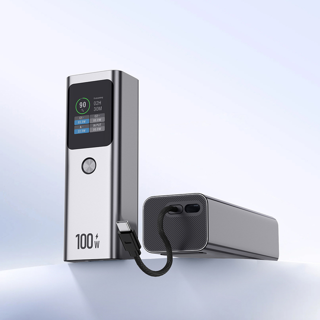 PD100W Wireless Power Bank 20000mah Fast Charging High Capacity Laptop Power Bank for Laptop