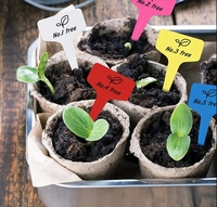 Étiquettes de plantes en plastique imperméables de pépinière étiquettes de plantes de jardin piquets marqueurs de pot multicolore