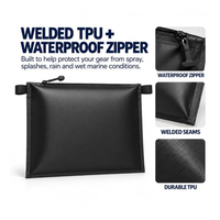 Pochette étanche en TPU HaoRan personnalisable avec logo pour permis de pêche en gros, porte-documents de bateau, pochette pour équipement de bateau
