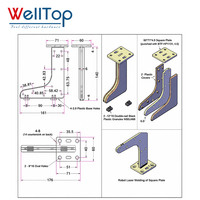 Nouveautés : Pieds de meuble en plastique imitation bois, pieds courbes pour armoire, pieds de canapé, pieds de rechange pour lit, meuble TV, table d'appoint