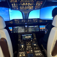 Simulateur de vol d'avion A320 FMS Trainer, cockpit en acier/métal, construction professionnelle pour dispositif d'entraînement pour l'aviation