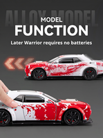 Modelo de Coche Deportivo de Aleación Fundida a Presión a Escala 1/32 con Efectos de Sonido y Luz, Puertas Abribles y Función de Retroceso, Juguete para Regalo