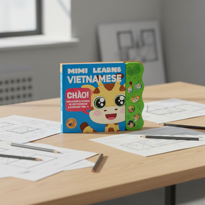 Livre sonore interactif pour enfants, apprentissage précoce, lecture préscolaire éducative avec sons de la ferme, comptes en vers, bouton sonore à presser - Product Image 1