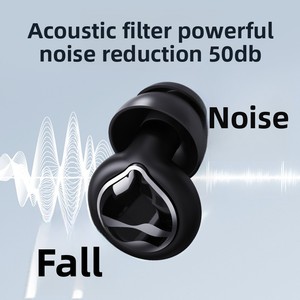Bouchons d'oreilles anti-bruit haute fidélité avec 5 embouts pour dormir, contre le ronflement, pour concerts, musiciens, raves et événements en direct - Product Image 3