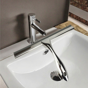 Tergivetro in Acciaio Inox con Manico in Metallo e Foro Rotondo per Pulizia <span class=keywords><strong>Bagno</strong></span> e Vetri Auto - Product Image 6