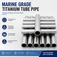 Tube en titane de qualité marine résistant à la corrosion et à l'eau de mer pour plateformes pétrolières offshore et systèmes de dessalement