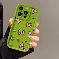 Coques de Téléphone de Luxe avec Nœud Papillon pour Filles et Femmes, Compatibles iPhone 17 Air 16 15 Plus Pro Max 14 13 12 11 X, Coque Arrière Antichoc Personnalisable