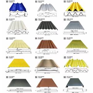 Высокая прочность на растяжение черепица оцинкованная гофрированный металлический кровельный лист - Product Image 3