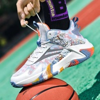 Fabricant chinois de chaussures de basket-ball hautes et respirantes tricotées pour le sport pour les garçons