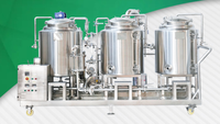 Système de micro-brasserie automatique 5000L à chauffage vapeur sous pression, en acier SUS304, avec pompe contrôlée par PLC pour lait, hôtels, pubs et bière