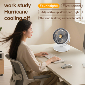 Escritorio S34 Actualizado 360. Ventilador de Pie Circulador de Aire Cool Breeze, Viento Fuerte y Confortable, Ventiladores de Circulación Profunda y Fresca - Product Image 3
