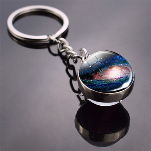 Porte-clés galaxie, accessoire en boule de verre, pendentif, offre spéciale - Product Image 4