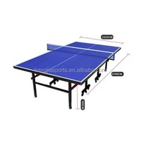Table de ping-pong pliable d'intérieur, table de ping-pong personnalisée, cadre mobile, taille standard, table de jeu d'entraînement avec roues