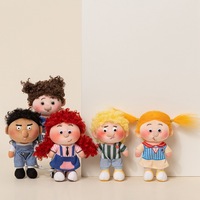 Porte-clés Poupée Pouf Famille Frizzy Freckled Original, Pendentif Unisexe Mignon, Drôle et Apaisant, en Coton