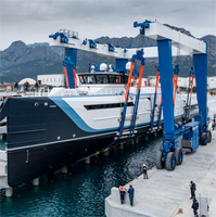 Grue portique mobile marine portable haute performance, capacité de charge 20 tonnes, pour levage de navires, construction, moteur et roulement