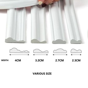 Moulures murales autocollantes, garniture décorative européenne pour <span class=keywords><strong>plinthes</strong></span>, décoration de bordure de mur pour fond de télévision - Product Image 2