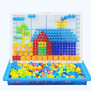 296 Perles <span class=keywords><strong>de</strong></span> construction en forme <span class=keywords><strong>de</strong></span> champignon, <span class=keywords><strong>Jeu</strong></span> <span class=keywords><strong>de</strong></span> puzzle 3D intelligent, Planche <span class=keywords><strong>de</strong></span> puzzle pour enfants, Jouets éducatifs - Product Image 5
