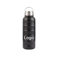 Bouteille d'eau réutilisable écologique personnalisée avec logo pour les trajets quotidiens, la conduite, la randonnée et les aventures en plein air