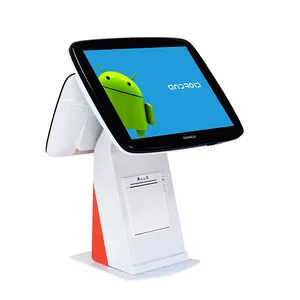 Heiße Android 15 Zoll Doppel-Touchscreen Registrier kasse Verkaufs stelle Tpv Smart Pos System Caja Regist radora Maschine/