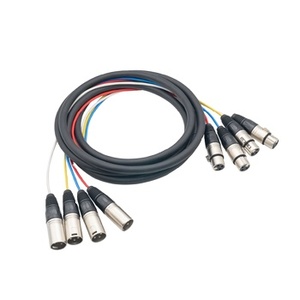 Cable de Audio de 4 y 8 Canales, <span class=keywords><strong>Cables</strong></span> de Conexión de Micrófonos de Color - Product Image 1