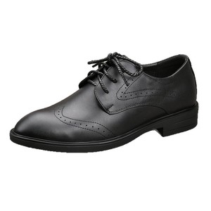 Zapatos Oxford de Cuero Genuino para Hombre, con Punta Puntiaguda, con Cordones, para Otoño, Oficina, Carrera Profesional, con Suela de Goma que Aumenta la Altura - Product Image 5
