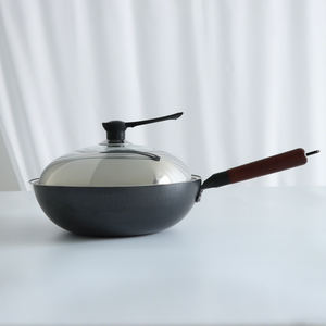 กระทะเหล็ก ลายเกล็ดปลา ปรุงอาหารได้ทันที ไม่ต้องปรุงแต่ง ไม่ติดกระทะ ทนสนิม กระจายความร้อนสม่ำเสมอ สำหรับทำอาหารที่บ้าน - Product Image 1