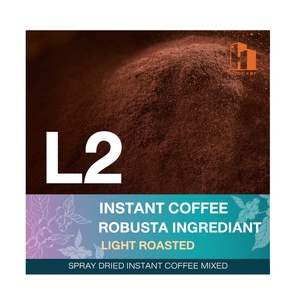 Prémélange de café instantané séché par pulvérisation de qualité supérieure torréfaction légère pour marque privée Latte Ingrédient OEM pour mélange de café 3 en 1 Gourmet - Product Image 1