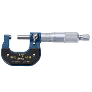 Shan Đường kính ngoài micromet vít đo 0-25mm đọc chính xác 0.01mm công cụ đo độ dày micromet - Product Image 3