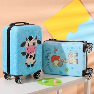 BSCI usine <span class=keywords><strong>léger</strong></span> Portable ABS 3D mignon dessin animé Animal chariot filles école bagages Spinner valise <span class=keywords><strong>à</strong></span> <span class=keywords><strong>roulettes</strong></span> pour les enfants - Product Image 2