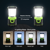 Lampe de camping portable Brightenlux, étanche, à intensité variable, 1000lm, rechargeable, pour tente et situations d'urgence