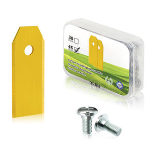 Robot cortacésped de acero inoxidable, hoja cortadora de césped de 42mm de largo y plateado, apta para cortacésped automático - Product Image 1