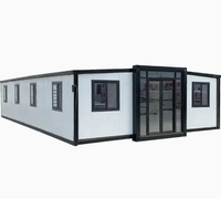 Maison extensible Maison préfabriquée mobile Maison conteneur en verre Prix bon marché Maison conteneur