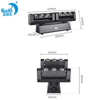Professionnel deux bras Six tête effet lumière pour bar fête DJ Disco fête Concert scène éclairage LED faisceau mobile lumière