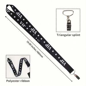 VIP Lanyard Keychain Black Lanyards for Key Badges ID Cell Phone Rope Neck Straps Accessories Gifts - Product Image 4