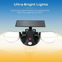 Applique murale solaire réglable à 40 LED, étanche conforme à la norme IP67, éclairage d'extérieur, luminaire de sécurité, idéal pour une maison