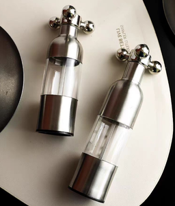 2026 Luxury 304 Stainless Steel <b>Pepper</b> <b>Grinder</b> Wholesale Custom Logo Manual Salt Mill Spice <b>Grinder</b> Faucet Handle Kitchen Tool - Product Image 4