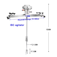 Miscelatore d'Aria Orizzontale Personalizzabile di Alta Qualità SPMEKE VT-IBC-05HP 5 HP per Serbatoio IBC da 1000 Litri, per Miscelare Vernice, Inchiostro, Colla, Acqua