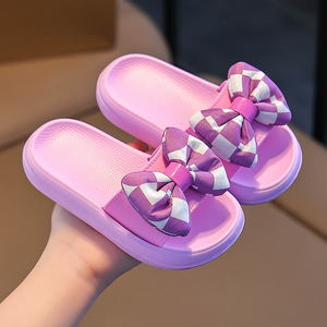 Chaussons pour enfants, petite princesse, sandales d'été à nœud pour filles, semelle souple, chaussures d'intérieur à motif de dessin animé pour enfants - Product Image 5