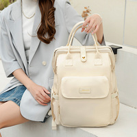 Sac à dos de luxe portable multifonctionnel pour femme, grande capacité, séparation sec/humide, fermeture éclair étanche, adapté aux bébés, tendance